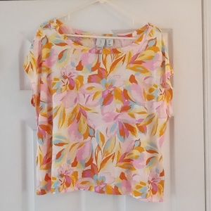 Joie Floral Print Linen Shirt